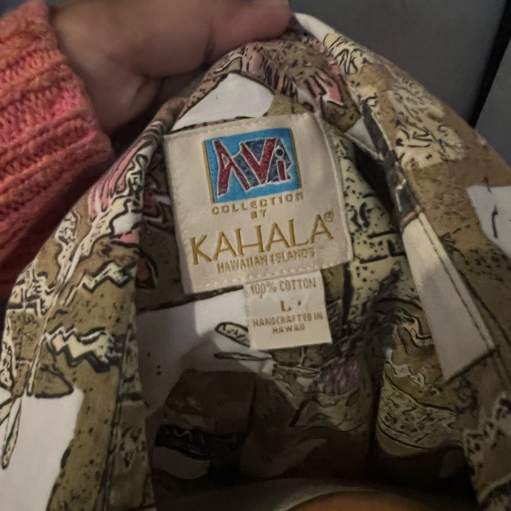 Vintage Olive Kahala and Avi Hawaiian Aloha Shirt - Picture 5 of 5